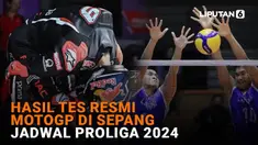 Mulai dari hasil tes resmi MotoGP di Sepang hingga jadwal Proliga 2024, berikut sejumlah berita menarik News Flash Sport Liputan6.com.