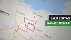 Berita video rekayasa perluasan lalu lintas ganjil genap untuk Asian Games 2018.