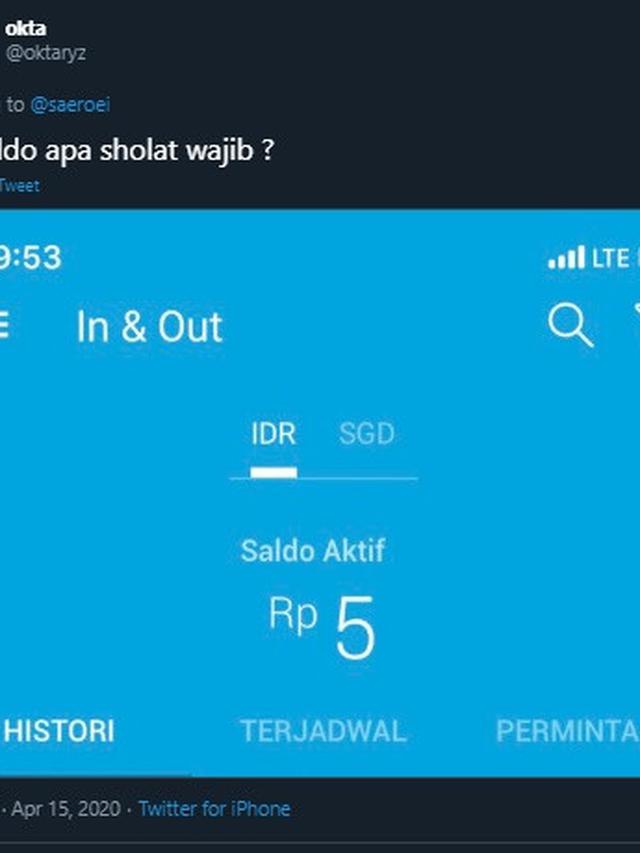 7 Cuitan Netizen Pamer Isi Saldo Ini Malah Bikin Ngakak