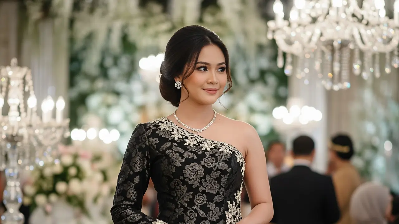 Padu Padan Warna Atasan Brokat Bawahan Batik