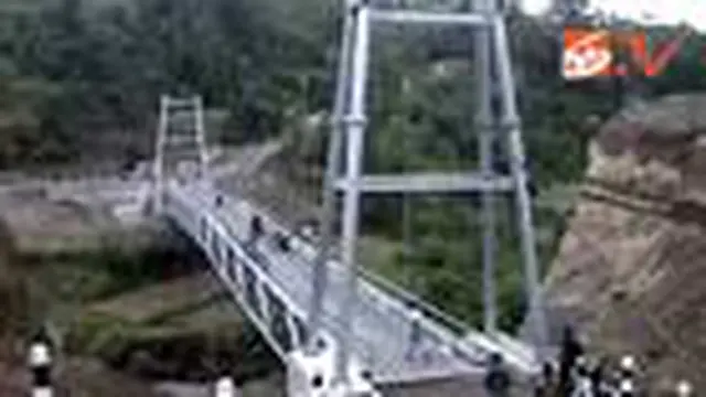 Jembatan Gantung Merapi Rampung Akhir Bulan