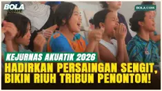Gemuruh Dukungan Penonton Iringi Penampilan Atlet di Kejurnas Akuatik 2026