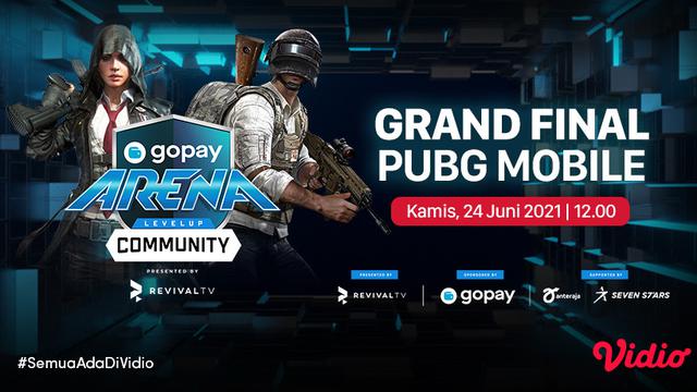 Jadwal dan Link Live Streaming Grand Final GoPay Arena Level Up Community PUBG Mobile di Vidio, Kamis 24 Juni 2021