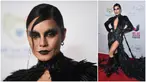 Foto kolase saat Vanessa Hudgens menghadiri Pesta Halloween "Thriller Night" yang diselenggarakan oleh Prince Michael Jackson di Jackson Family Home, Encino, California, Amerika Serikat, 28 Oktober 2022. (Photo by Richard Shotwell/Invision/AP)