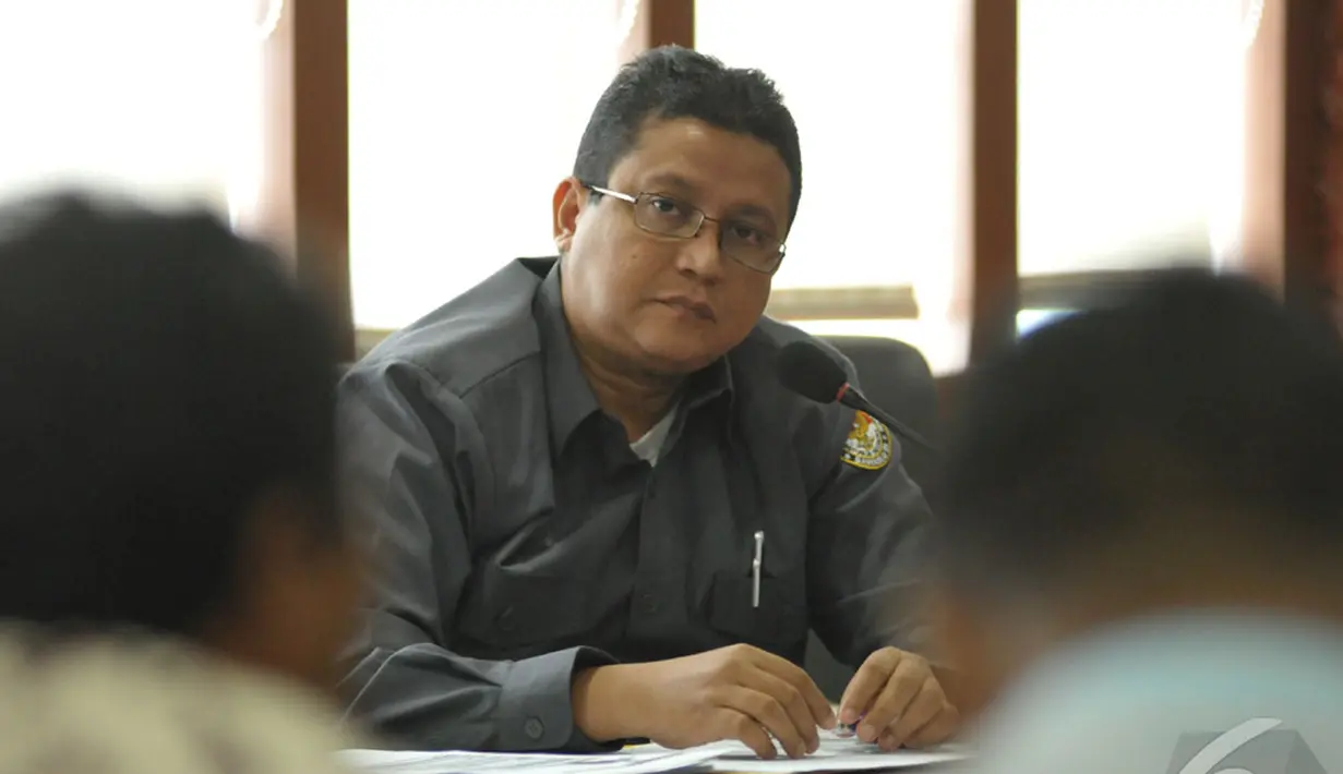 Ketua Bawaslu, Muhammad yang mengadukan anak buahnya tersebut lantaran diduga telah melanggar etik sebagai penyelenggara pemilu, Jakarta (2/9/2014) (Liputan6.com/Panji Diksana)