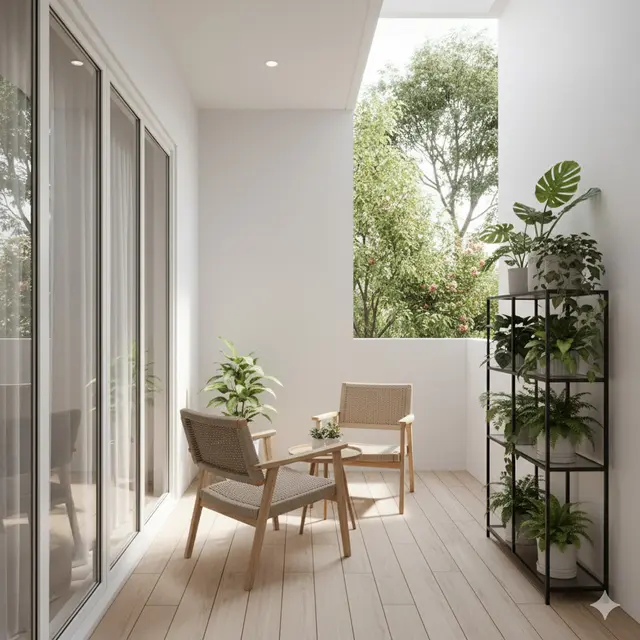 Teras Belakang Rumah Ala Skandinavia