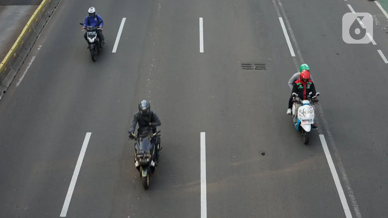 FOTO: Ganjil Genap untuk Motor Belum Akan Diterapkan