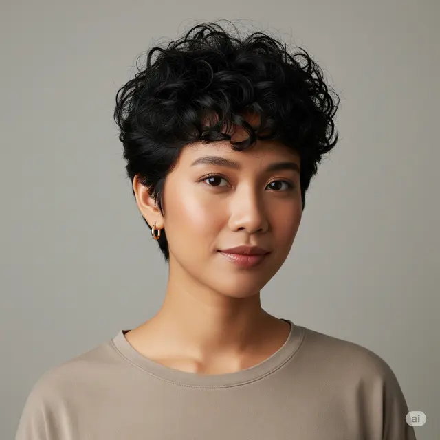 7 Inspirasi Rambut Pendek Keriting Anti Ribet, Cocok untuk Wanita Aktif!