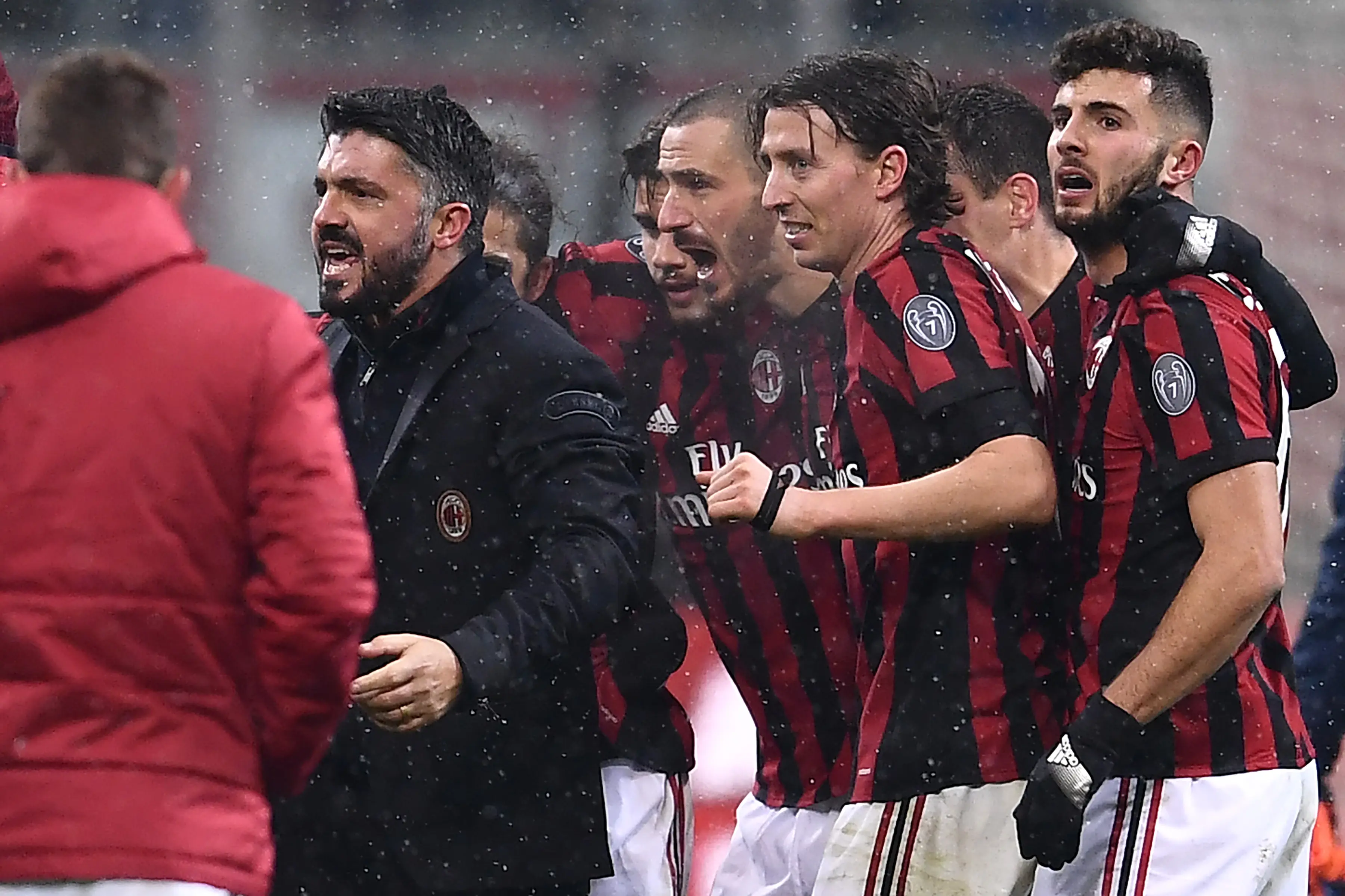 Gennaro Gattuso membawa AC Milan menjaga tingkat kestabilan di beberapa laga terakhir. (MARCO BERTORELLO / AFP)