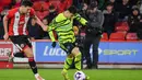 Gol penutup pesta Arsenal di kandang Sheffield United dicetak Ben White di menit ke-58. (AP Photo/Rui Vieira)