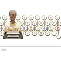 Google Doodle yang dipersembahkan untuk Pramoedya Ananta Toer. (Google)