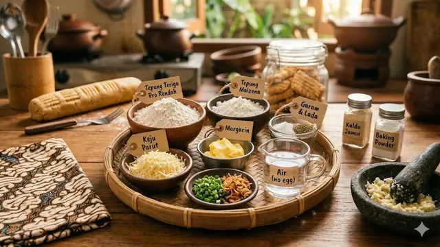 Resep Kue Garpu Asin Tanpa Telur