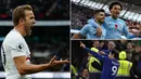 Berikut ini klasemen top scorer Premier League 2017/2018 hingga pekan ke-11 yang dipimpin oleh Sergio Aguero dan Harry Kane. (Kolase foto-foto dari AFP)