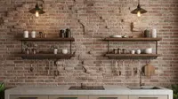 10 Inspirasi Dapur Sederhana dengan Dinding Bata Ekspos, Ide Desain Rustik yang Estetik