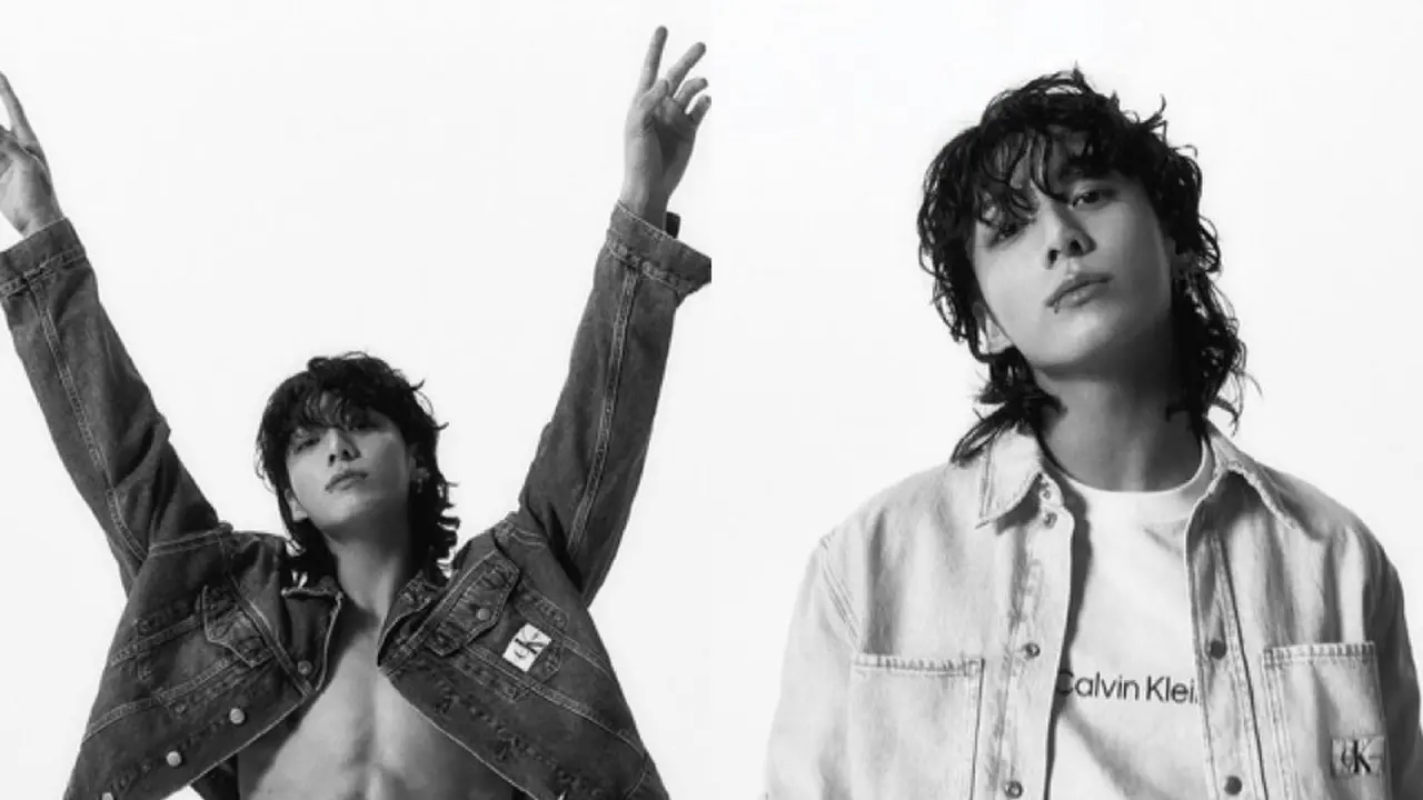 Potret Jungkook BTS  Bersama Calvin Klein