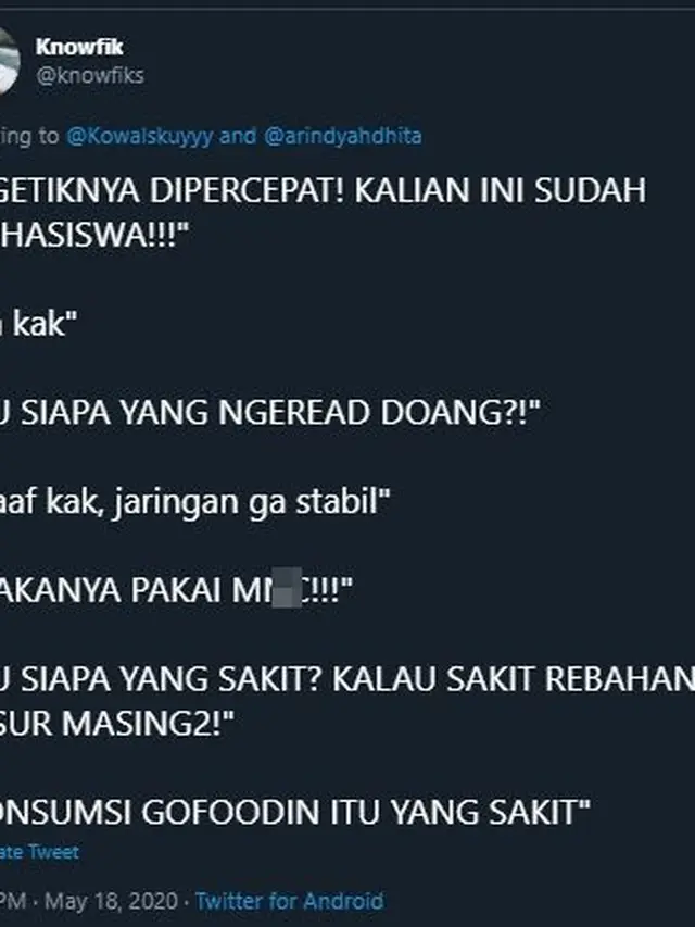 Kocak, 7 Cuitan Ospek Online Mahasiswa Ini Bikin Geleng Kepala