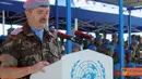 Citizen6, Lebanon: Bertindak selaku Inspektur Upacara (Irup), Komandan Sektor Timur UNIFIL  Brig Gen Miguel Alcaniz Comas. Rangkaian upacara diawali dengan masuknya Irup, pengibaran bendera PBB, Lebanon dan Nepal. (Pengirim: Badarudin Bakri)