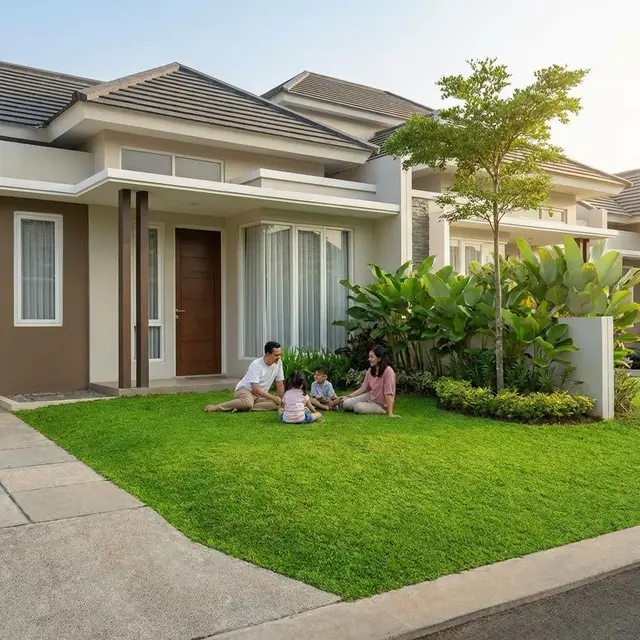 Model Taman Mini Tanpa Pagar