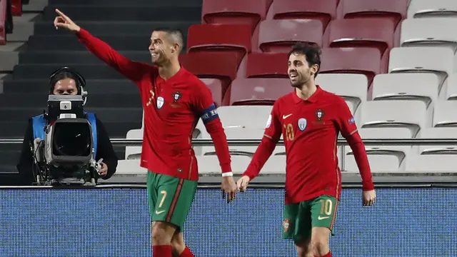 FOTO: Cristiano Ronaldo Dicadangkan, Portugal Hancurkan Andorra 7-0