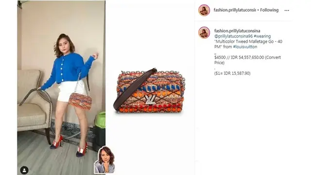 7 Koleksi Sling Bag Mewah Prilly Latuconsina, Ditaksir Capai Ratusan Juta