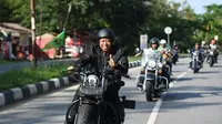 Romahurmuziy naik Harley Davidson (Merdeka.com)
