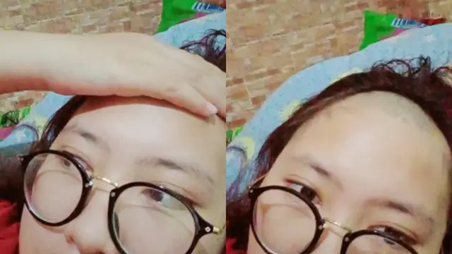 Salah potong poni