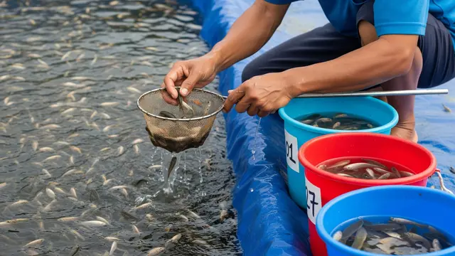 Budidaya Ikan Betok di Kolam Terpal