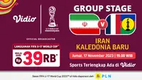 Jadwal dan Live Streaming Iran U-17 vs Kaledonia Baru U-17 di Vidio