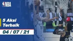 Berita video 5 aksi terbaik NBA 4 Juli 2021, salah atunya ada aksi dari Pemain Atlanta Hawks, Trae Young.