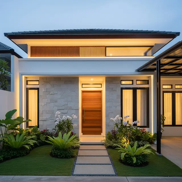 9 Desain Rumah 1 Lantai Sederhana tapi Terlihat Mewah dari Depan