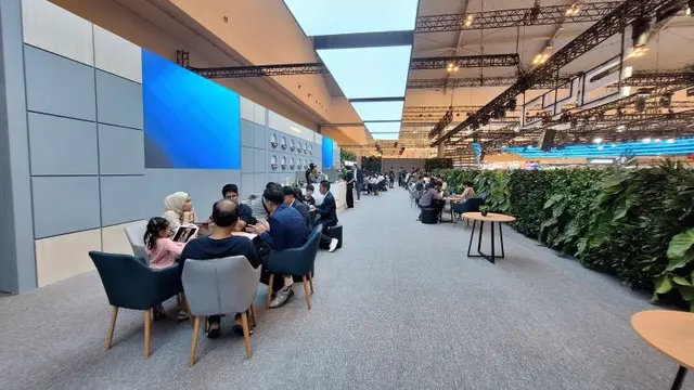 Nuansa Masa Depan, Booth BYD di GIIAS 2025 Pamer Teknologi Canggih (Arief A/Liputan6.com)