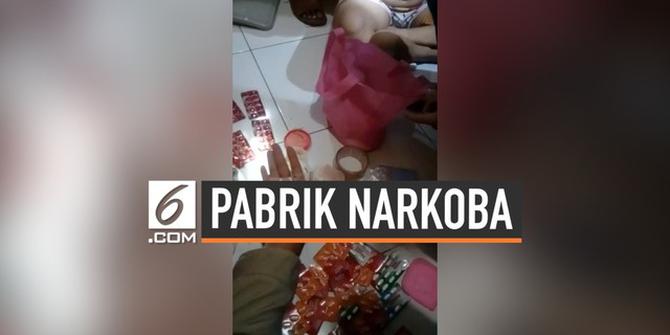 VIDEO: Polisi Gerebek Rumah Produksi Ekstasi di Cibinong