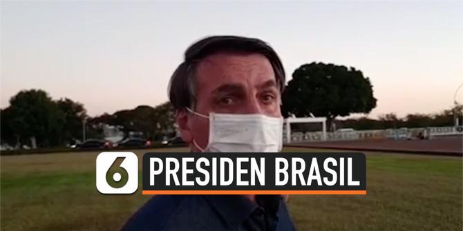 VIDEO: Presiden Brasil Jair Bolsonaro Kembali Positif Covid-19