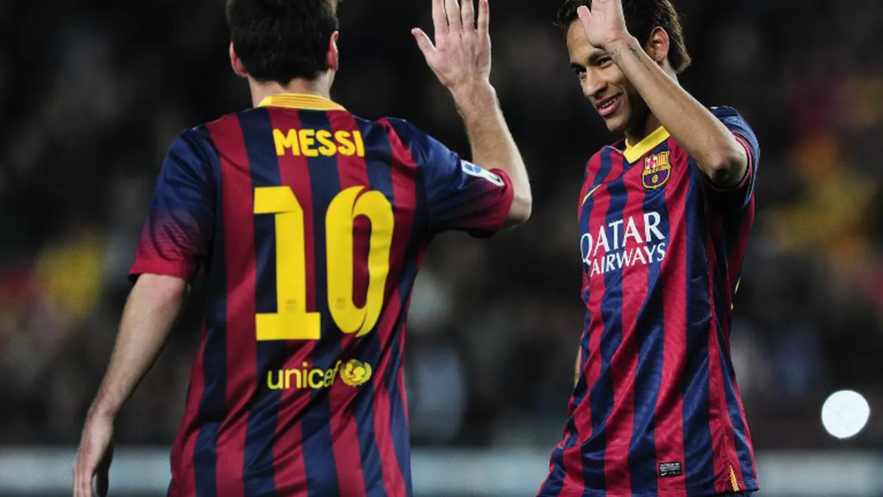 Neymar dan Lionel Messi