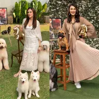 Para Artis Foto Bareng Anjing Sambil Membawa Tas Hush Puppies Limited Edition. dok. [@pettophoto]