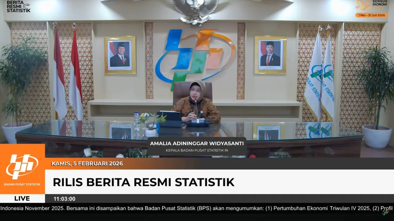 Pertumbuhan Ekonomi Indonesia Kuartal IV 2025 Tembus 5,39%, Tertinggi Sejak Pandemi