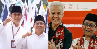 Adu Gaya Anies Baswedan-Cak Imin serta Ganjar Pranowo-Mahfud MD. [Instagram]