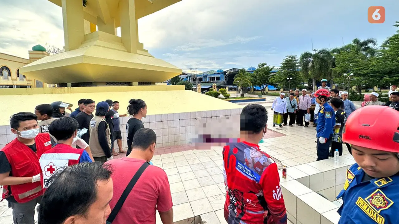 Penemuan jasad laki-lakai di masjid Al Karomah Martapura Kabupaten Banjar Kalimantan Selatan