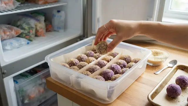 Resep Bola-Bola Ubi Ungu Isi Keju dengan Lapisan Renyah