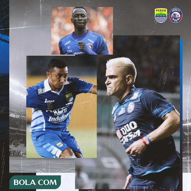 Ilustrasi - Pemain Top yang Pernah Main di Arema FC dan Persib Bandung