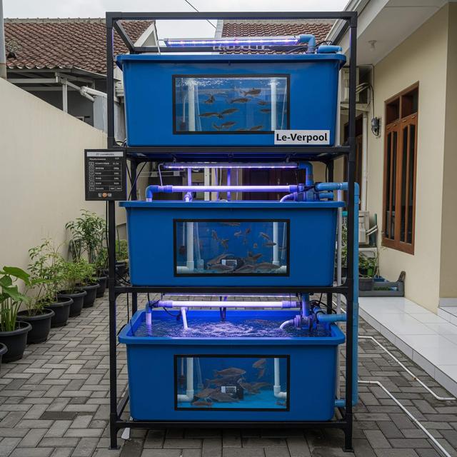 Desain Halaman Belakang untuk Ternak Lele