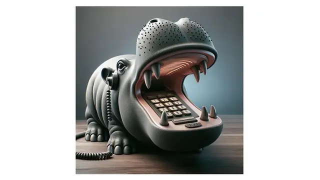 6 Kreasi AI Buat Telepon Rumah Bentuk Hewan Buas Ini Tampak Unik
