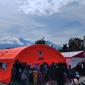 Tenda pengungsian korban terdampak gempa Pasaman Barat. (Liputan6.com/ Novia Harlina)