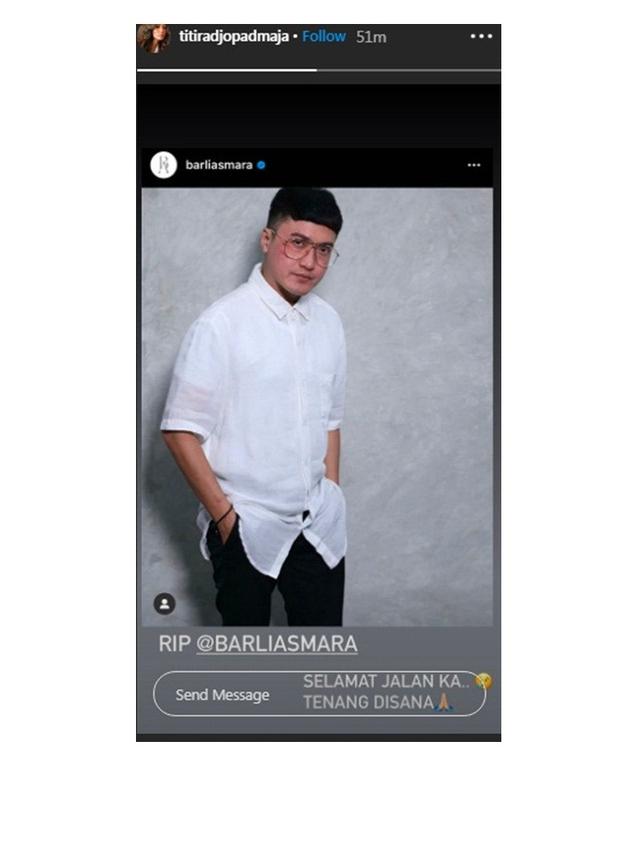 Desainer Barli Asmara Meninggal Dunia, 7 Selebriti Ini Unggah Ucapan Duka