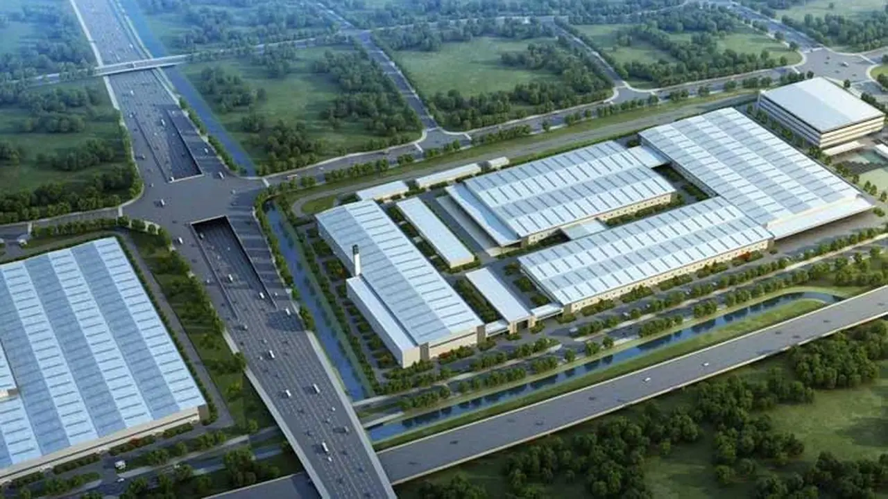 Pabrik mobil listrik Xpeng di Cina