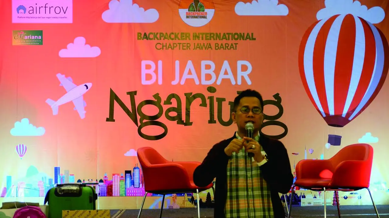 Teddy Andri seorang master open trip berangkat dari hobi traveling kini menghasilkan ratusan juta rupiah. (Dok. BI Jabar)