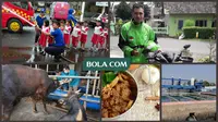 6 Pekerjaan sampingan unik pemain sepak bola Indonesia. (Foto Dok Bola.com dan Liputan6.com)