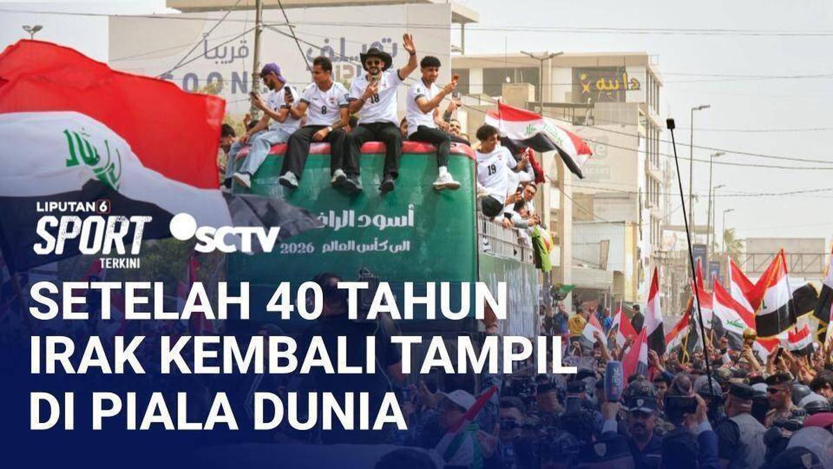 Penantian 40 Tahun, Warga Baghdad Tumpah Ruah Rayakan Lolosnya Irak ke Piala Dunia 2026! | Liputan 6