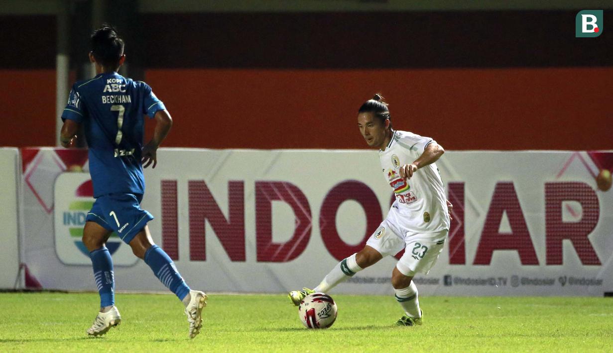 Adik ipar dari Irfan Bachdim ini pun tidak menyangkal bila laga kontra Persib kali ini merupakan laga yang spesial untuk dirinya secara pribadi. (Foto: Bola.com/Ikhwan Yanuar)
