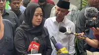 Ketua DPR RI Puan Maharani saat mendatangi rumah duka Affan pada Sabtu (30/8/2025). (Liputan6.com/Winda Nelfira)